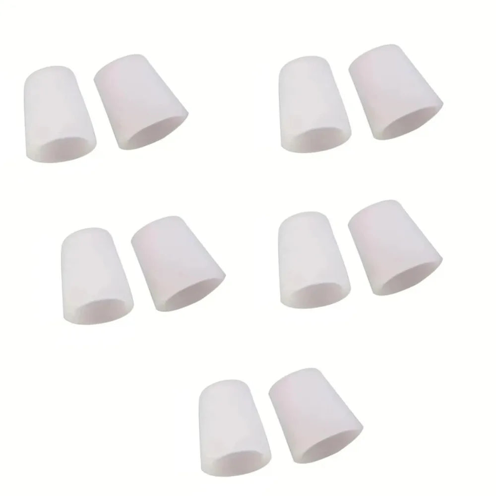 1/2/5 Pair Breathable Orthotics Silicone Toe Protector Anti-abrasion And Anti-pain Separation Thumb Sleeve For Foot Care