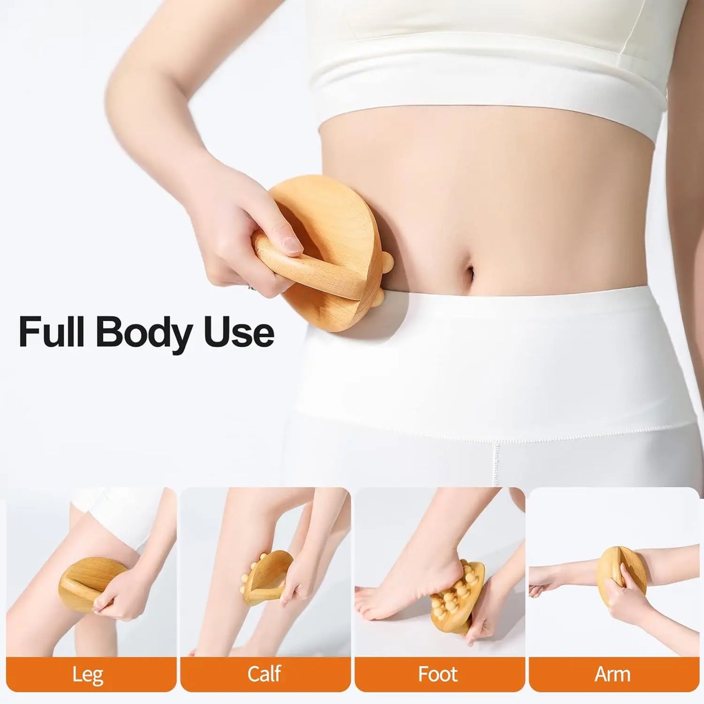 Therapy Massage Tools,Wooden Massager Body Brush  Professional Maderoterapia Meridian Pressure Brush,Lymphatic Drainage Massager