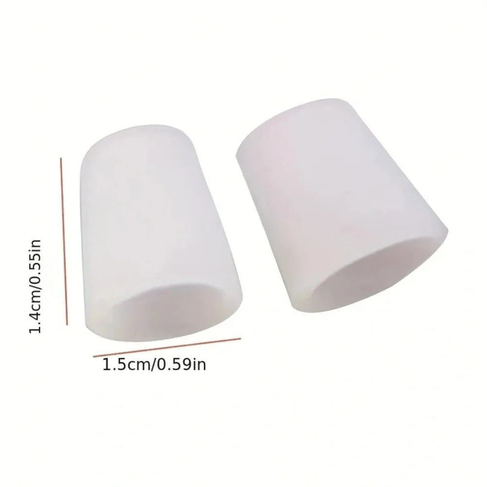 1/2/5 Pair Breathable Orthotics Silicone Toe Protector Anti-abrasion And Anti-pain Separation Thumb Sleeve For Foot Care