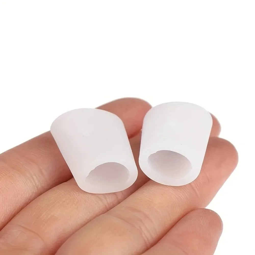 1/2/5 Pair Breathable Orthotics Silicone Toe Protector Anti-abrasion And Anti-pain Separation Thumb Sleeve For Foot Care
