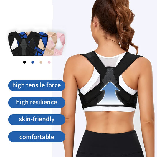 Posture Corrector for Women and Men Adjustable Upper Back Brace Shoulder Lumbar Support Belt Corset Posture Correction