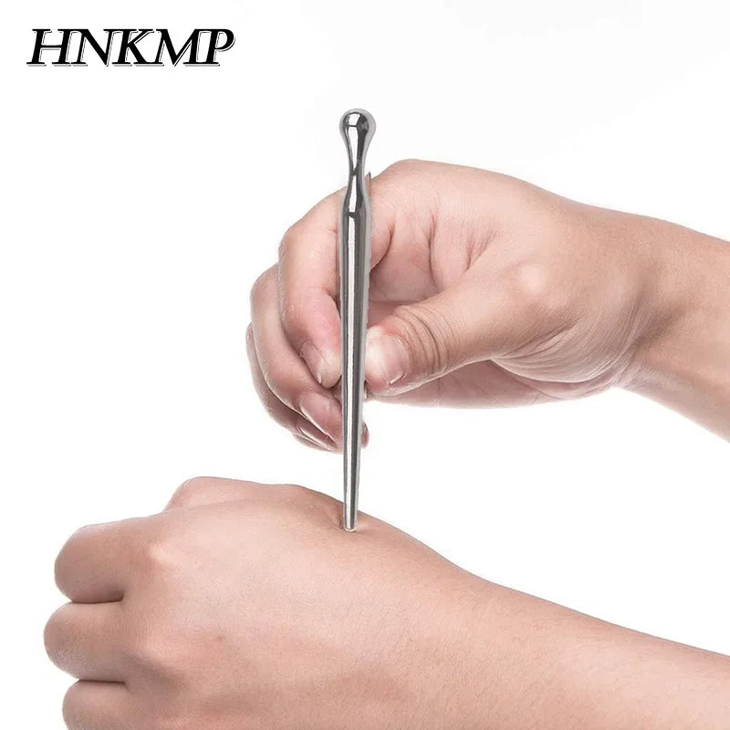 Acupuncture Pen Stainless Steel Manual Acupuncture Pen Trigger Point Massager Deep Tissue Massage Tool For Body Pain Relief Care